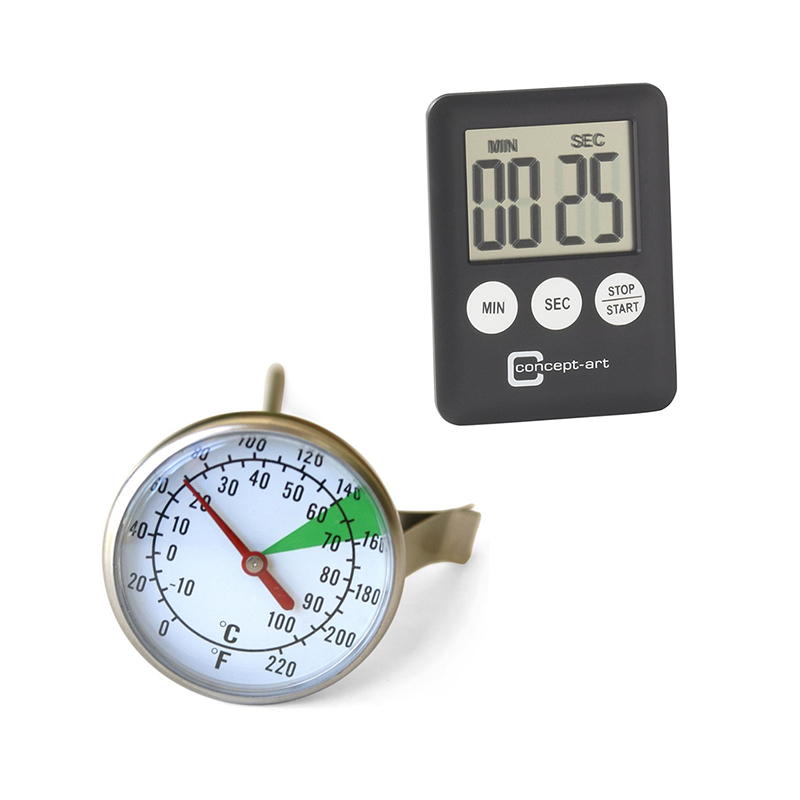 Thermometers, timers