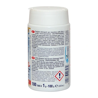 Filtruotos kavos aparatų valymo tabletės „Puly Caff Plus®“ Brew-Tabs™, 100 × 1 g Filtruotos kavos aparatų valymo tabletės „Puly Caff Plus®“ Brew-Tabs™, 100 × 1 g