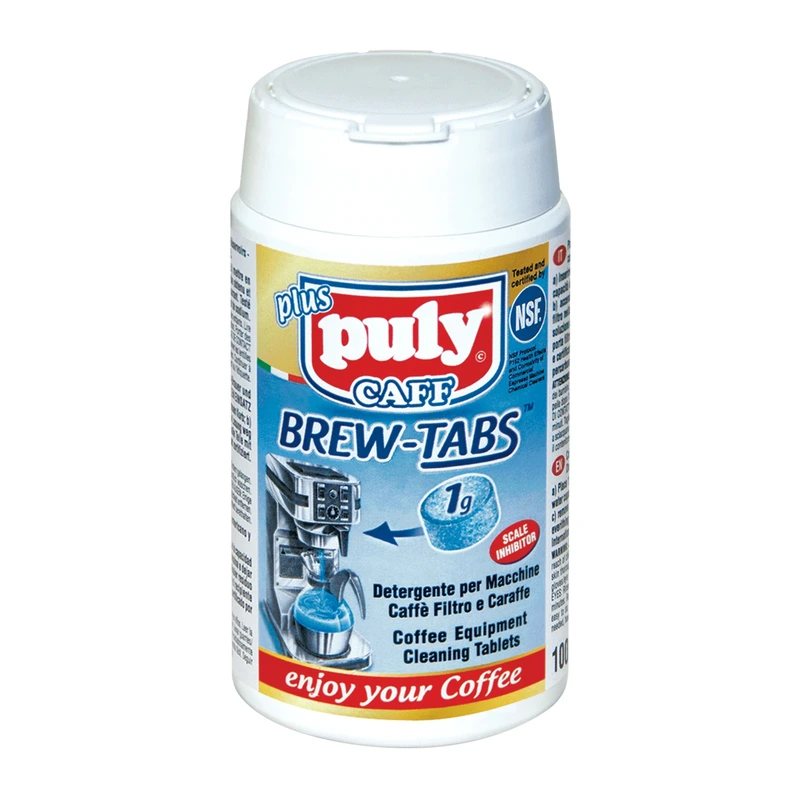 Filtruotos kavos aparatų valymo tabletės „Puly Caff Plus®“ Brew-Tabs™, 100 × 1 g Filtruotos kavos aparatų valymo tabletės „Puly Caff Plus®“ Brew-Tabs™, 100 × 1 g