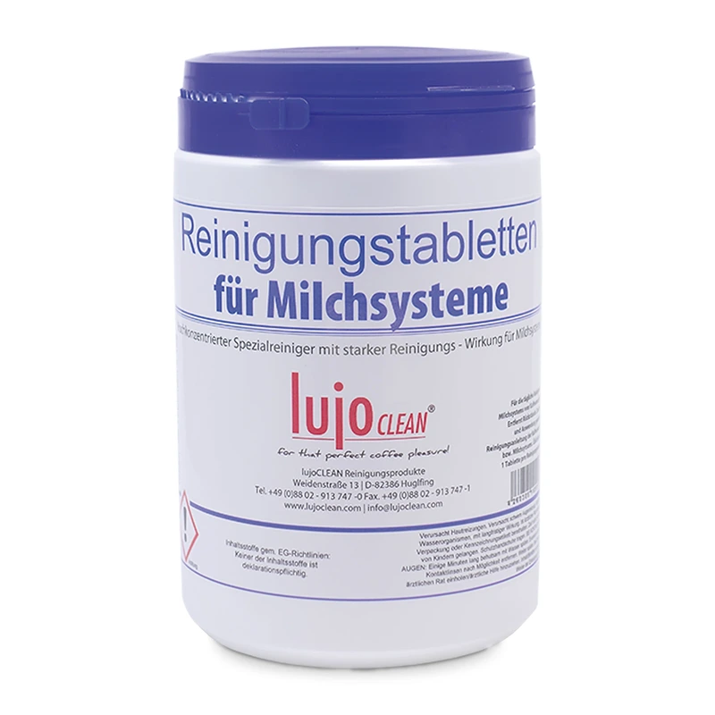 Pieno sistemų valymo tabletės „lujoCLEAN“, 45 × 16 g