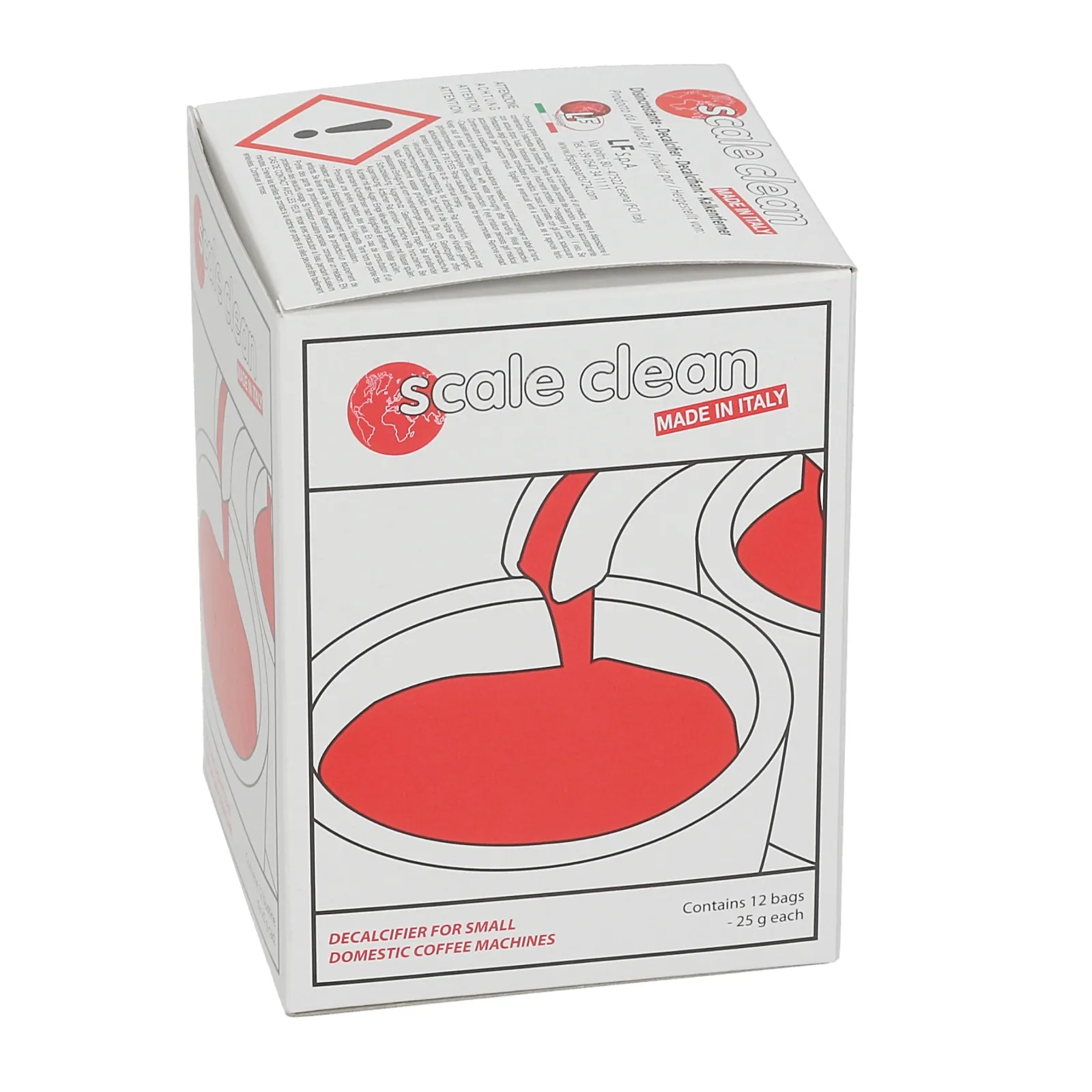 Порошок для удаления накипи в пакетиках „Scale Clean“, 12x25 г Порошок для удаления накипи в пакетиках „Scale Clean“, 12x25 г