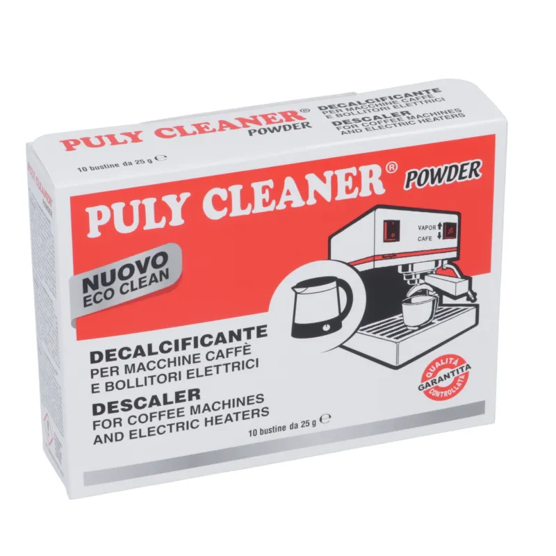 Valiklis nuo kalkių kavos aparatams „Puly Cleaner"® Powder , 10x25 g Valiklis nuo kalkių kavos aparatams „Puly Cleaner"® Powder , 10x25 g