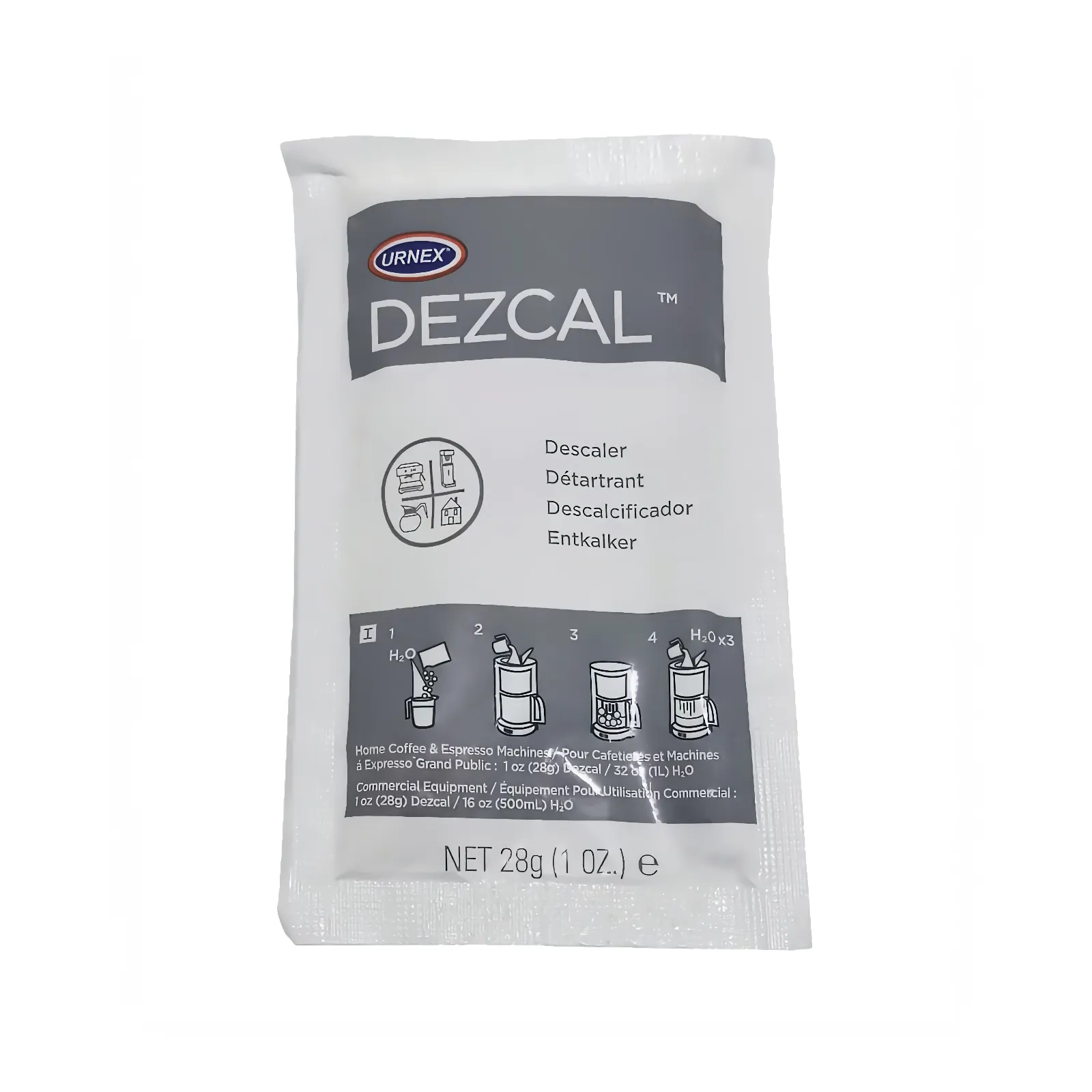 Descaler for coffee machines „Urnex“ Dezcal™, 28 g Descaler for coffee machines „Urnex“ Dezcal™, 28 g