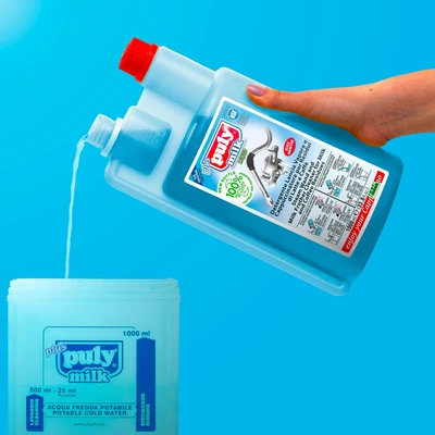 Kapučinatorių ir garų vamzdelių valiklis „Puly Milk Plus®“, 1 l