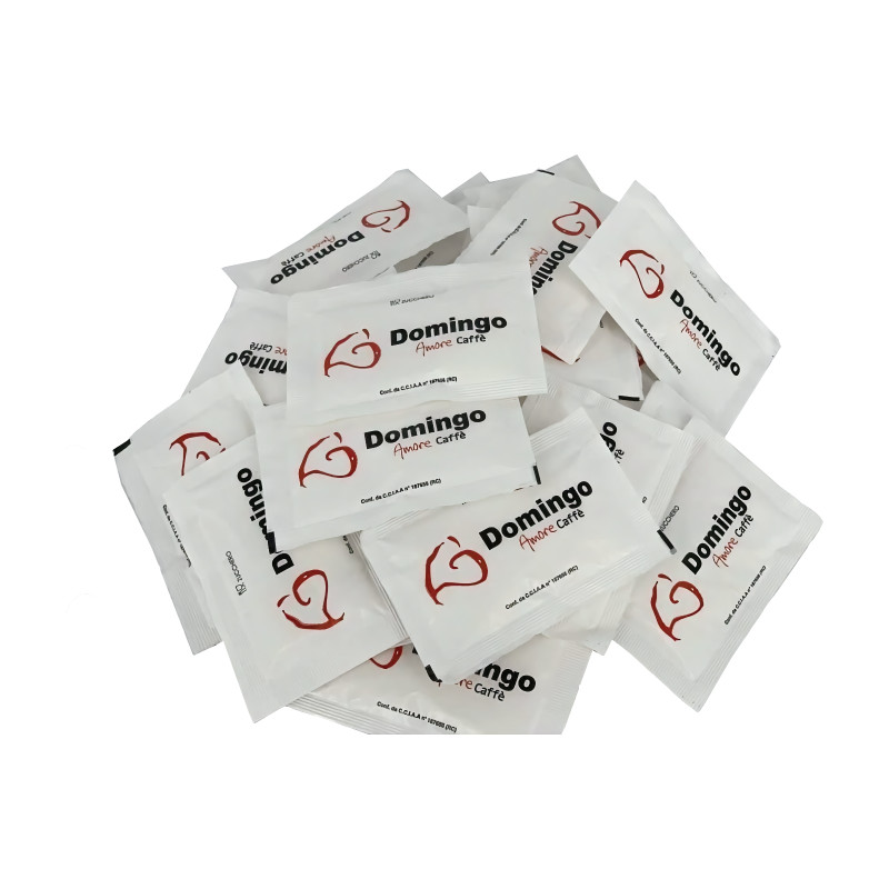 Baltas cukrus fasuotas po 5 g „Domingo Amore Caffè“, 10 kg