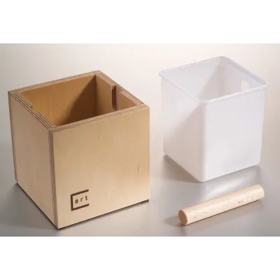 Medinė dėžutė kavos tirščiams „Concept-art & JoeFrex“ KCS