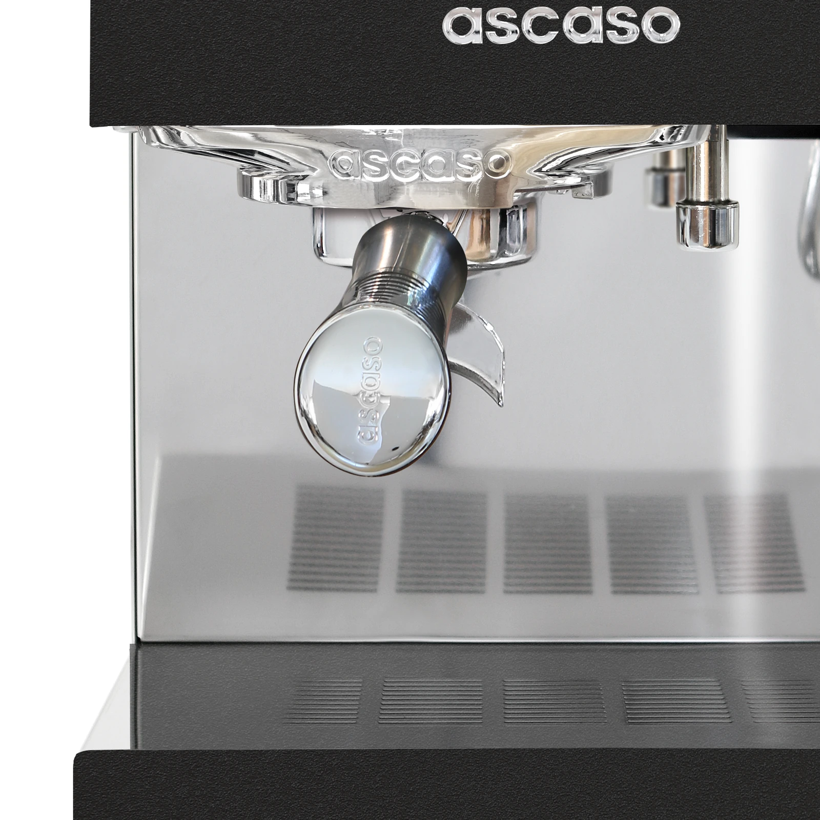 Juodas „Ascaso“ Steel DUO: plikymo grupė ir portafiltras