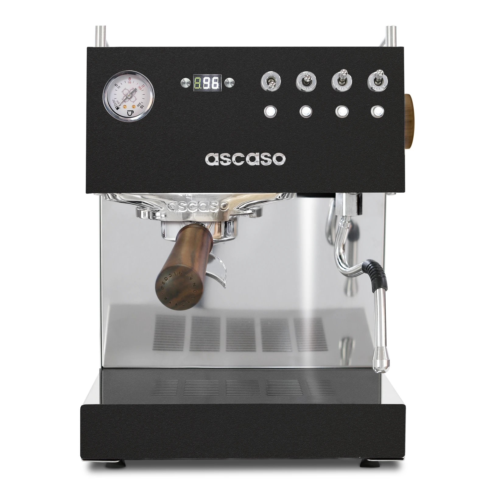 Black „Ascaso“ Steel UNO PID from the front